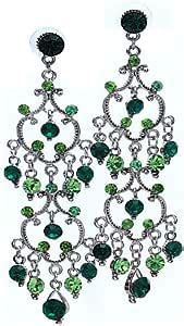 emerald green chandelier earrings amazon